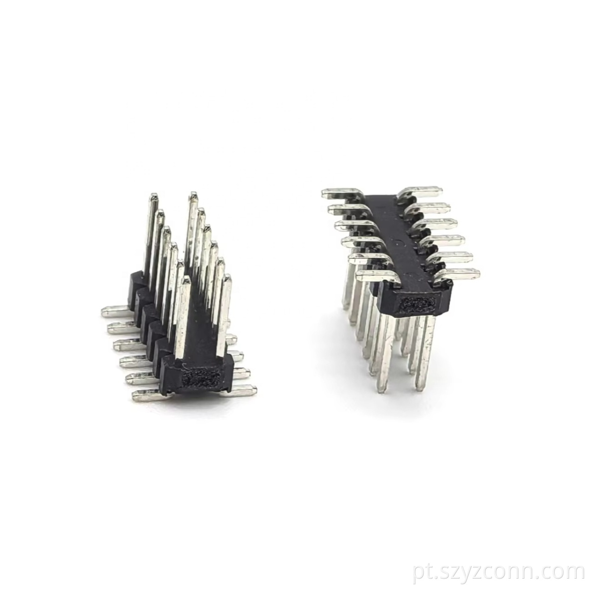 Fileira dupla SMT PA6T H2.5mm 2*6P do conector do encabeçamento do Pin do passo de 2.2mm 2.2mm Pitch Pin Header Connector Dual Row SMT PA6T H2.5mm 2*6P